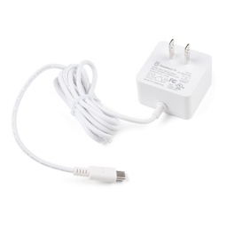 [TOL-15448] Raspberry Pi Wall Adapter Power Supply - 5.1VDC, 3.0A, 15.3W (USB-C)