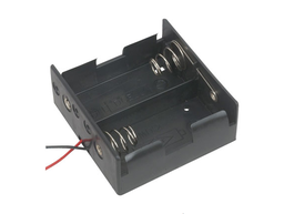 [JA-6390] 2x D Battery Holder with 6&quot; Wires