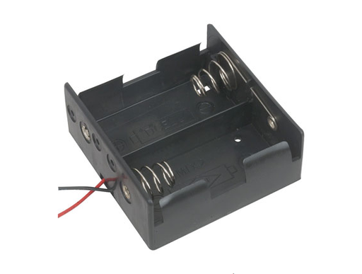 2x D Battery Holder with 6&quot; Wires