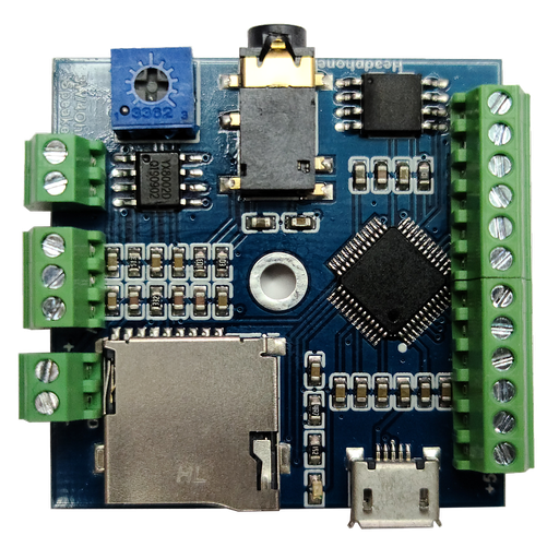 [FN-BC10-TB] 10 Buttons Triggered MP3 Player Board with 3W Amplifier and Terminal Block (v2)