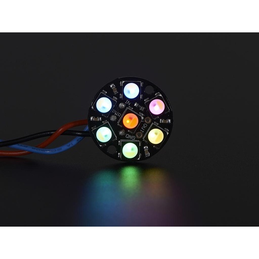 [ADA-2859] NeoPixel Jewel - 7 x 5050 RGBW LED w/ Integrated Drivers - Natural White - ~4500K