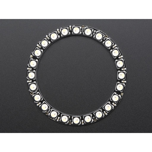 NeoPixel Ring - 24 x 5050 RGBW LEDs w/ Integrated Drivers - Natural White - ~4500K