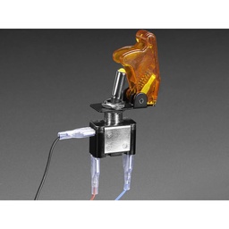 [ADA-3219] Illuminated Toggle Switch with Cover - Yellow