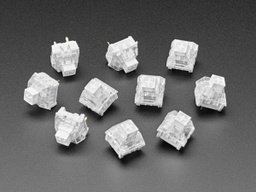 [ADA-4955] Kailh Mechanical Key Switches - Clicky White - 10 pack - Cherry MX White Compatible