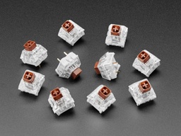 [ADA-4954] Kailh Mechanical Key Switches - Tactile Brown - 10 pack - Cherry MX Brown Compatible