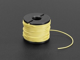 [ADA-3167] Silicone Cover Stranded-Core Wire - 50ft 30AWG Yellow