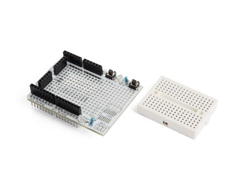 [WPB201] Protoshield with mini breadboard for Arduino Uno, design your own circuits