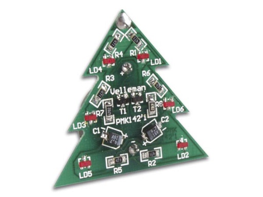 [WSSA142] Soldering kit, DIY, SMD Christmas Tree, mini Christmas gadget with flashing LEDs