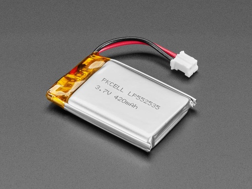 [ADA-4236] Lithium Ion Polymer Battery with Short Cable - 3.7V 420mAh