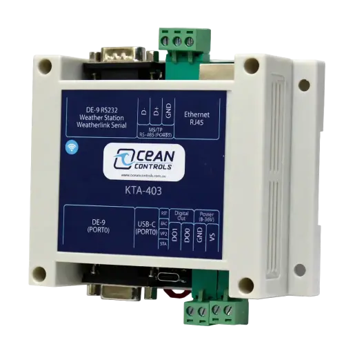 [KTA-403] BACnet MS/TP Master / Modbus TCP Slave Converter 