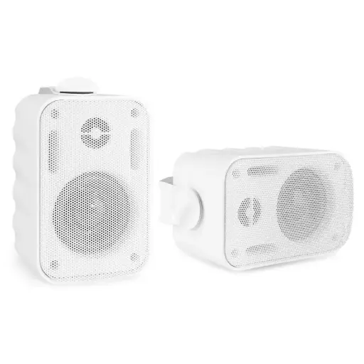 [WS150-WH] Weatherproof Passive Speaker Pair, 100V line or 8 ohm (White)