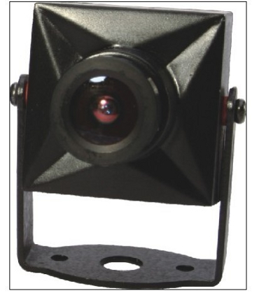 Super Mini B/W Camera with metal housing - with audio - 6 IR Leds (EIA)