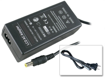 Replacement LCD Monitor AC Adapter 12VDC 4A Power Supply with Cord