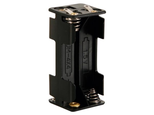 [BH443D] Battery Holder for 4 x AAA-Cell (w/ Solder Tags)