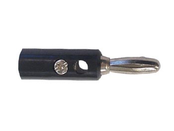 Connector 4mm Black Banana Plug