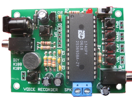 [CPS189-TBA] 120 Second Non-Volatile Multi Message Recorder (Assembled)