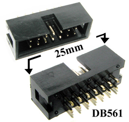 [DB561] IDC Box 14 Pin Plug Dual Row PCB mount