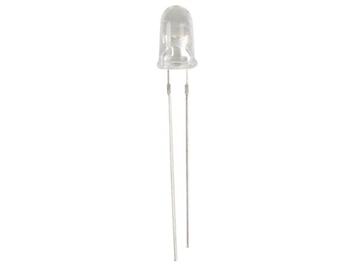 [L-5WCN/5] White LED 5mm Water-Clear - 20,000 mcd 20°