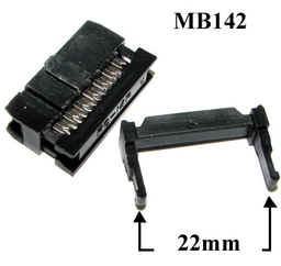[MB142] IDC 14 pin Socket dual row for ribbon ca