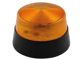 [HAA40AN] LED Flashing Light - Amber - 12 VDC - 77 mm