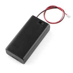 [PRT-09925] Battery Holder 2xAA with Cover and Switch - JST Connector