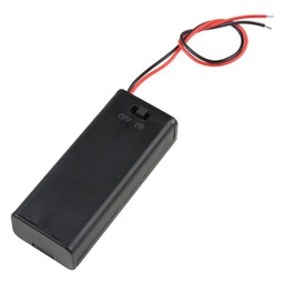 [PRT-14219] Battery Holder - 2 x AAA with Cover and Switch