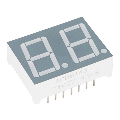[COM-13999] Dual 7-Segment Display - LED (RGB)